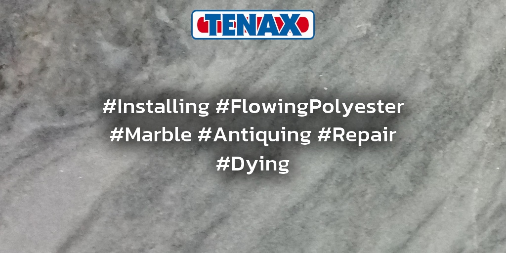 TenaxUSA's tweet image. #Installing #FlowingPolyester #Marble #Antiquing #Repair #Dying