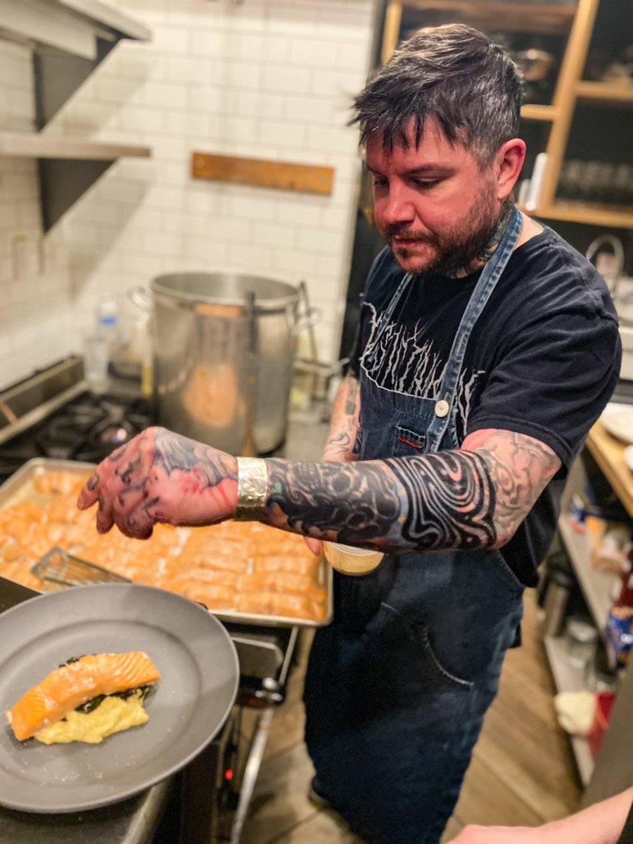 Edible Alaska (@ediblealaska) on Twitter photo Congrats to Beau Schooler of In Bocca al Lupo in Juneau, who advanced from the James Beard Foundation '23 Restaurant and Chef Awards semifinalist pool to the finalists slate. Photo by Riza Brown shows him cooking at a recent event at <a href="/Eat_SouthAK/">South Restaurant AK</a> Congrats to Beau Schooler of In Bocca al Lupo in Juneau, who advanced from the James Beard Foundation '23 Restaurant and Chef Awards semifinalist pool to the finalists slate. Photo by Riza Brown shows him cooking at a recent event at <a href="/Eat_SouthAK/">South Restaurant AK</a>