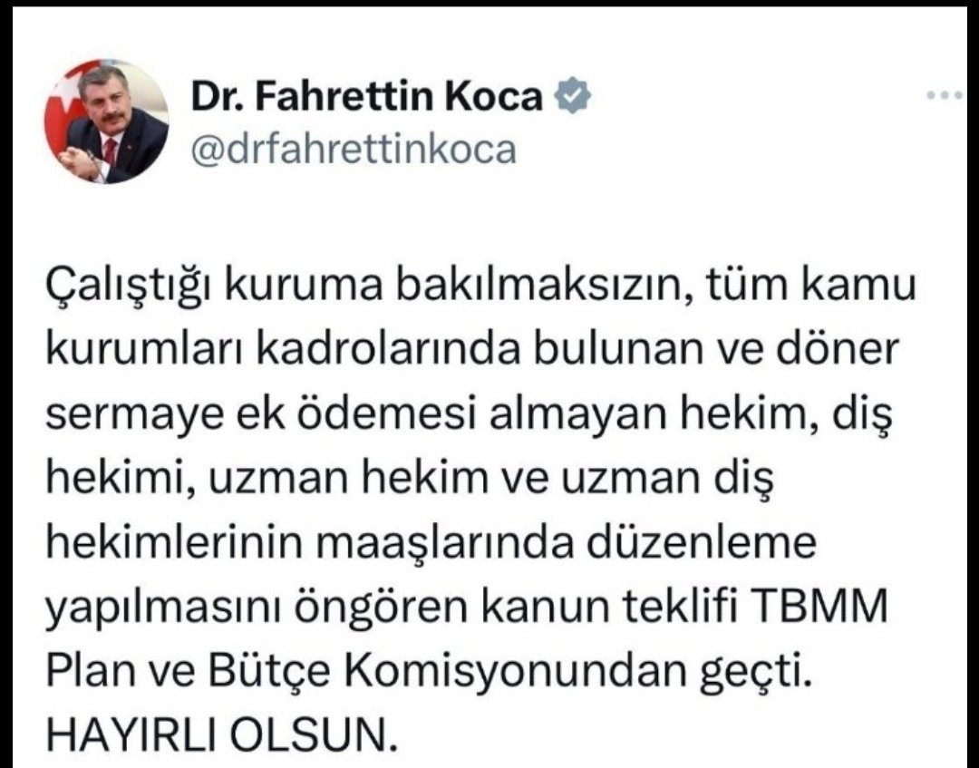sağlık sistemi doktorlardan ibaret değildir. #SağlıkçıBakanlığı