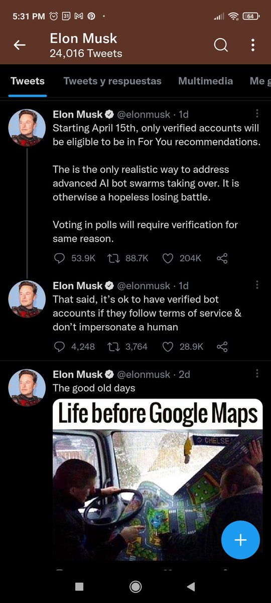 Roberto_TorresL's tweet photo. @biciclotimia A ver papi, yo no veo en ningún lugar que Elon Musk diga que "solo las cuentas que paguen podrán usar Twitter" https://t.co/SQPmihMvOO