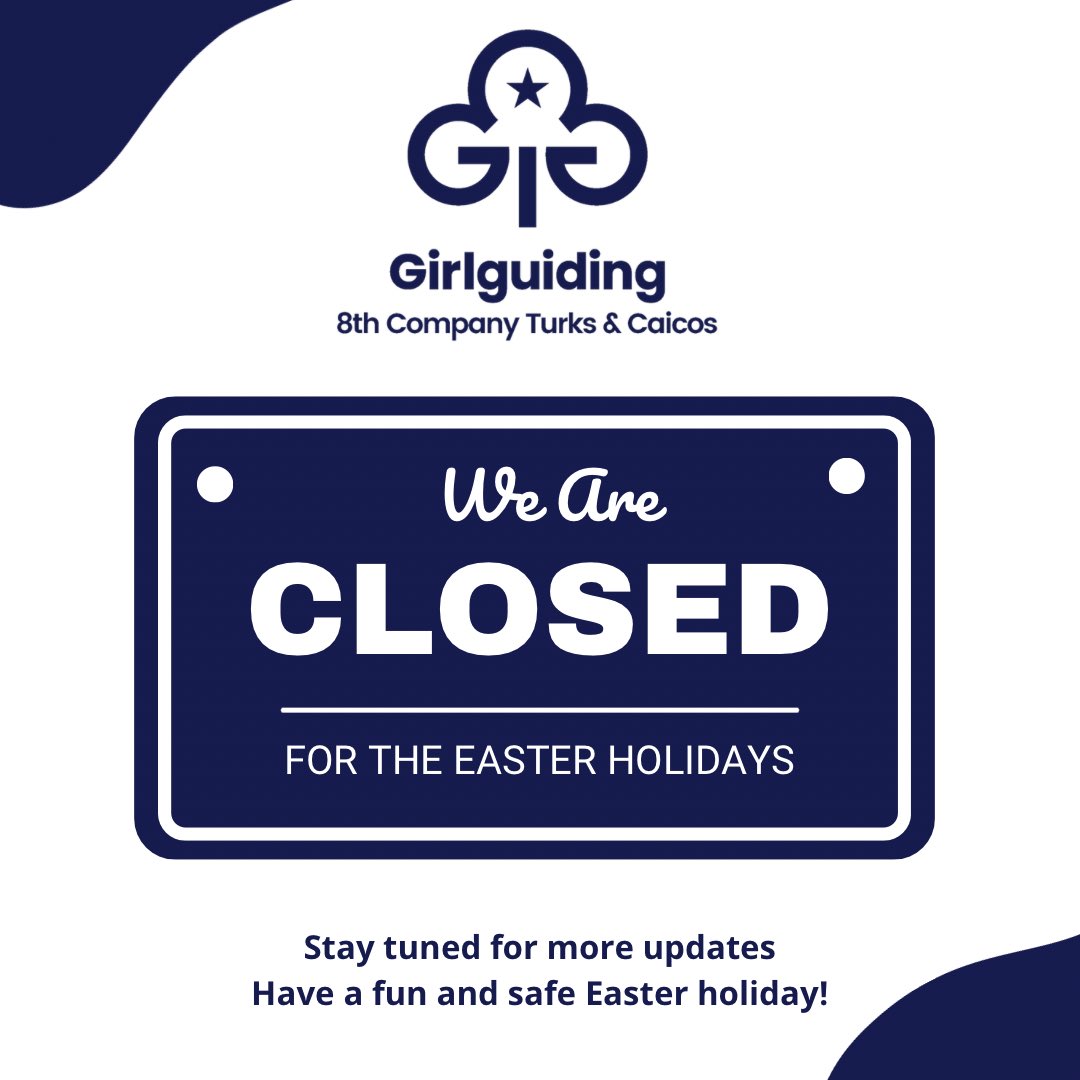 8TCIGirlguides's tweet photo. Please be advised that we are now closed for the Easter holidays.  We will resume our regular Wednesday evening meetings on Wednesday April 26, 2023. 

Have a fun and safe Easter holiday! 🐣 🐰 🥚 https://t.co/t9iEChGubd