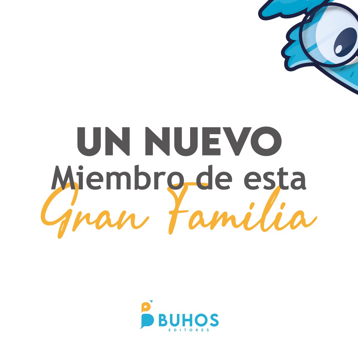 BuhosEdiLtda's tweet photo. Hoy presentamos a un nuevo integrante de nuestra familia BUDY, un búho amistoso, inteligente y con grandes ideas. Con plumas suaves, ojos brillantes y un gran corazón. Quiere hacer equipo contigo y tus ideas para el desarrollo de tus proyectos. https://t.co/GxGsewI8M7
