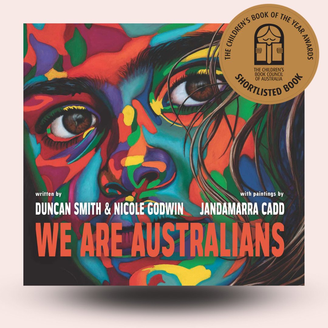 We're so thrilled We Are Australian's has been shortlisted for CBCA's New Illustrator award. Jandamarra and his artwork are forces of nature, as is the whole creative team behind this book.
 <a href="/JandamarraCadd/">Jandamarra Cadd</a> #DuncanSmith <a href="/NicGodwin/">Nicole Godwin</a>.