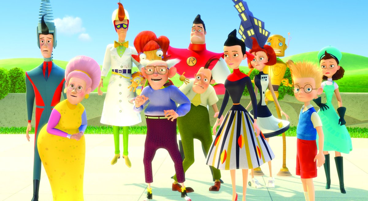 DisneyD23's tweet photo. Luckily our big head and little arms are still able to tweet about Meet the Robinsons 16th anniversary! This time curving quest hit theaters on this day in 2007! https://t.co/Ii3na4rR2q