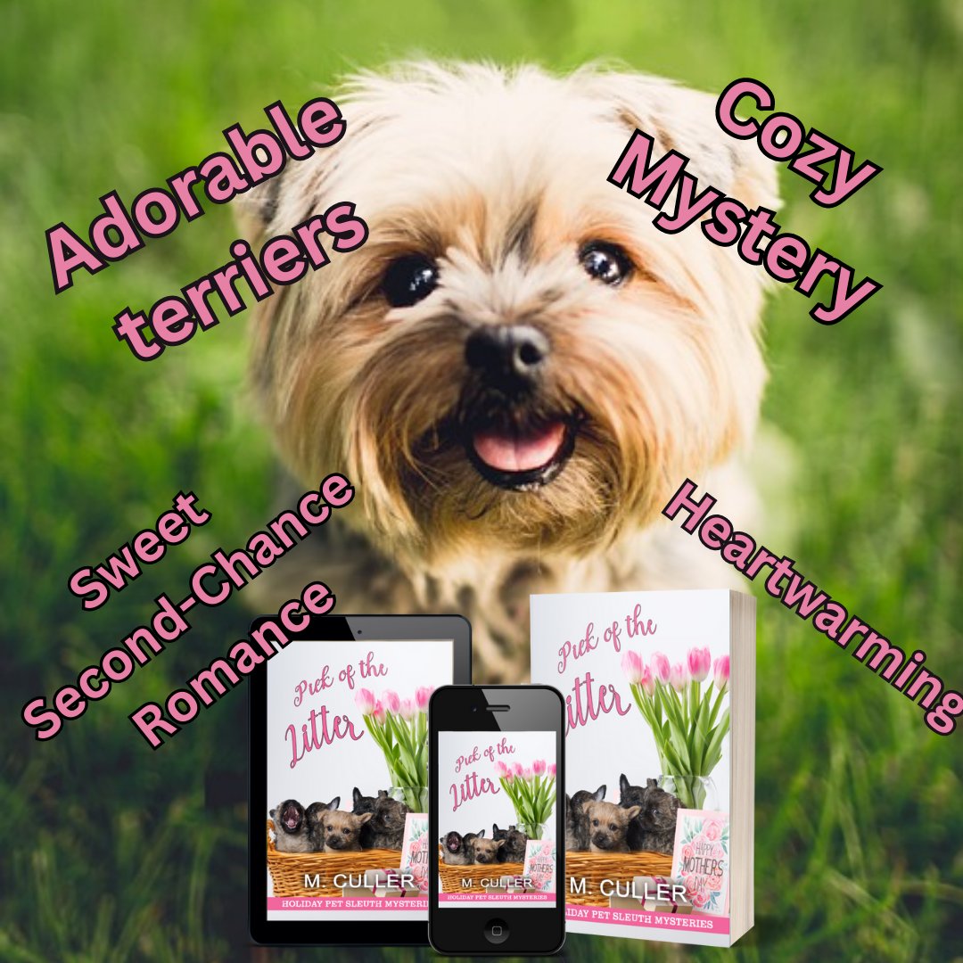 MCullerauthor's tweet image. 17 Days until you can check out this sweet romance/cozy mystery! Grab you copy of Pick of the Litter today! books2read.com/u/bOnKlK #holidayromance #springromance #cozymystery #dogsoftwitter #booktok #bookstagram #contemporaryromance #smalltownromance #pets #sleuth
