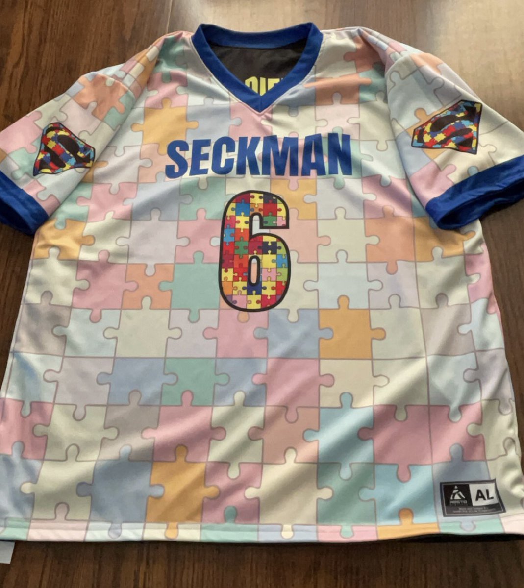 SeckmanJagLax's tweet photo. Join us for our home games on 4/7 and 4/28 as the Jags will wear themed jerseys in recognition of Autism Awareness month! Donations will be accepted at the gate and game sponsorships are still available. Message us for details. #GoJags #EmbraceDifferences https://t.co/UoUSTClpUx