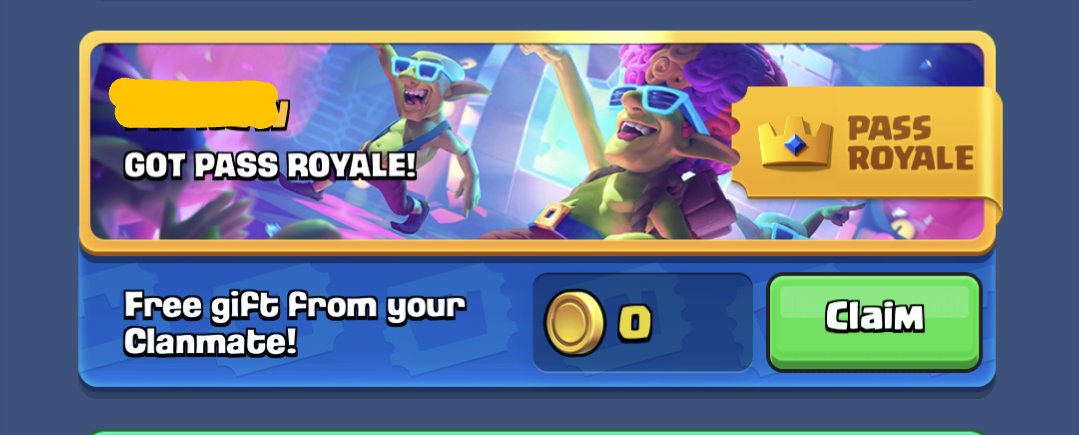 morfodidia's tweet photo. @ClashRoyale what's up with getting zero coins from my clanmates getting Pass Royale?? https://t.co/zP3ZYIm6Lx