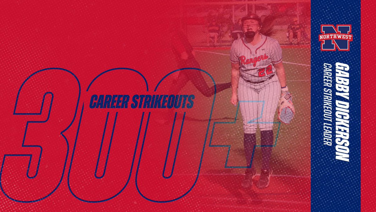 NWCC_Rangers's tweet photo. Calling it ✅

With her six-strikeout complete-game win in today’s Game 1, sophomore Gabby Dickerson is the Rangers’ new strikeout record-holder!

#RangerUp🥎 https://t.co/2jbWaOBJIM
