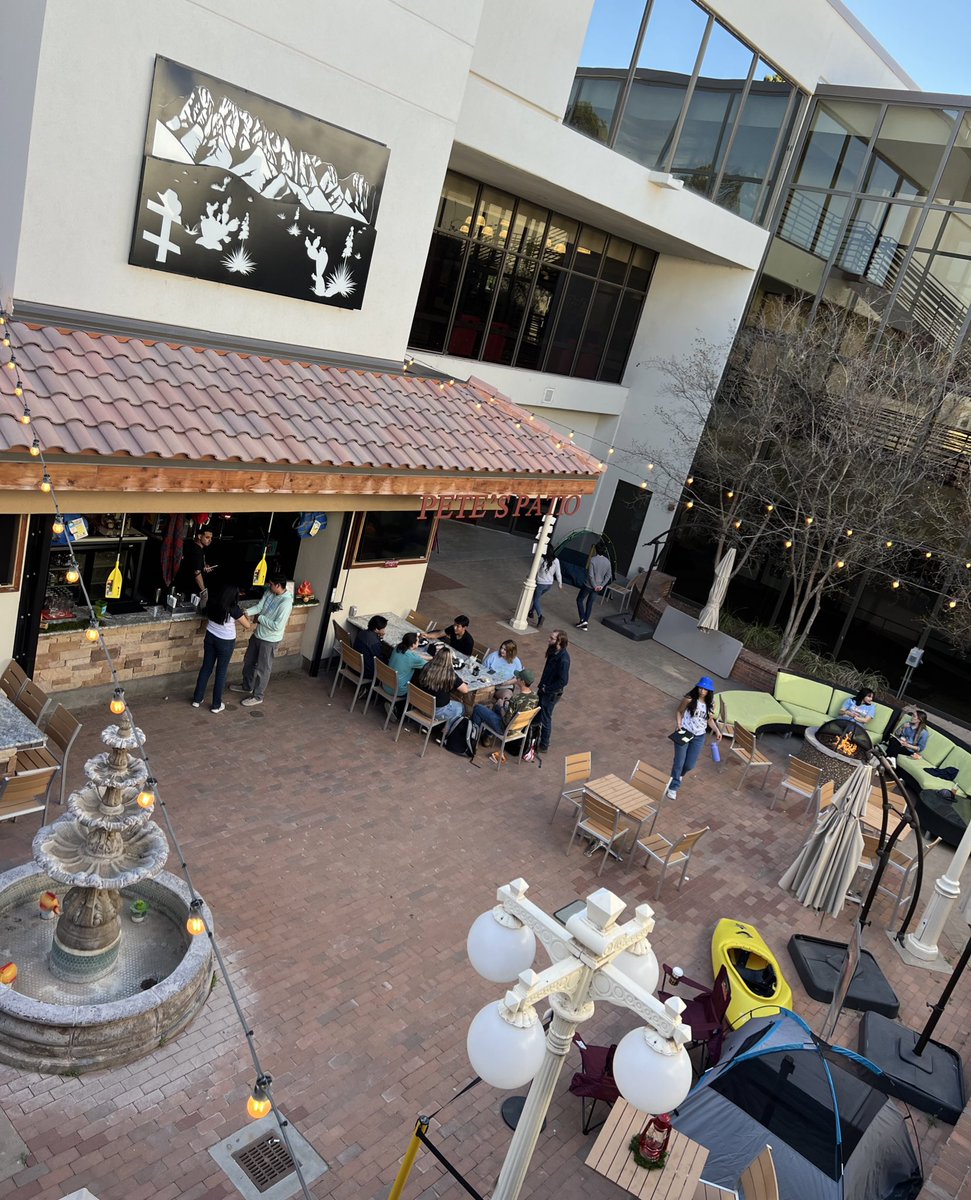 KokopelliNMSU's tweet photo. The Outdoor Adventure Night hosted by @NMSUDining is currently in full swing at Pete’s Patio.

Karaoke Night hosted by @kruxfm is set to begin at 6 p.m. 

#NMSU https://t.co/Ij6xR2sqs9