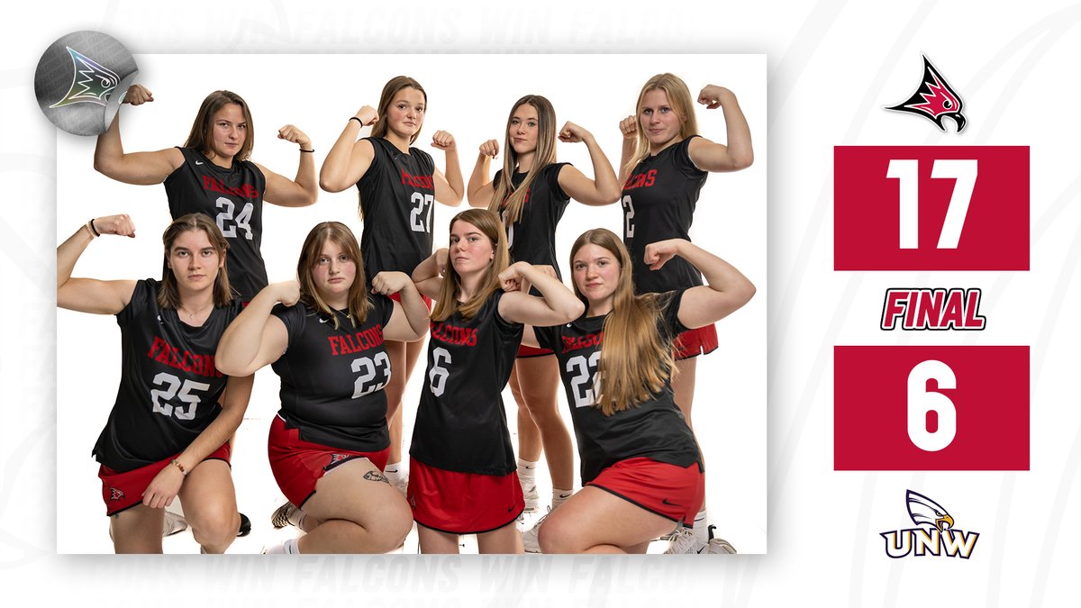 UWRFFalcons's tweet photo. Three wins in a row for @UWRFFalconLax!

#FFT https://t.co/PS4GYaXuCm