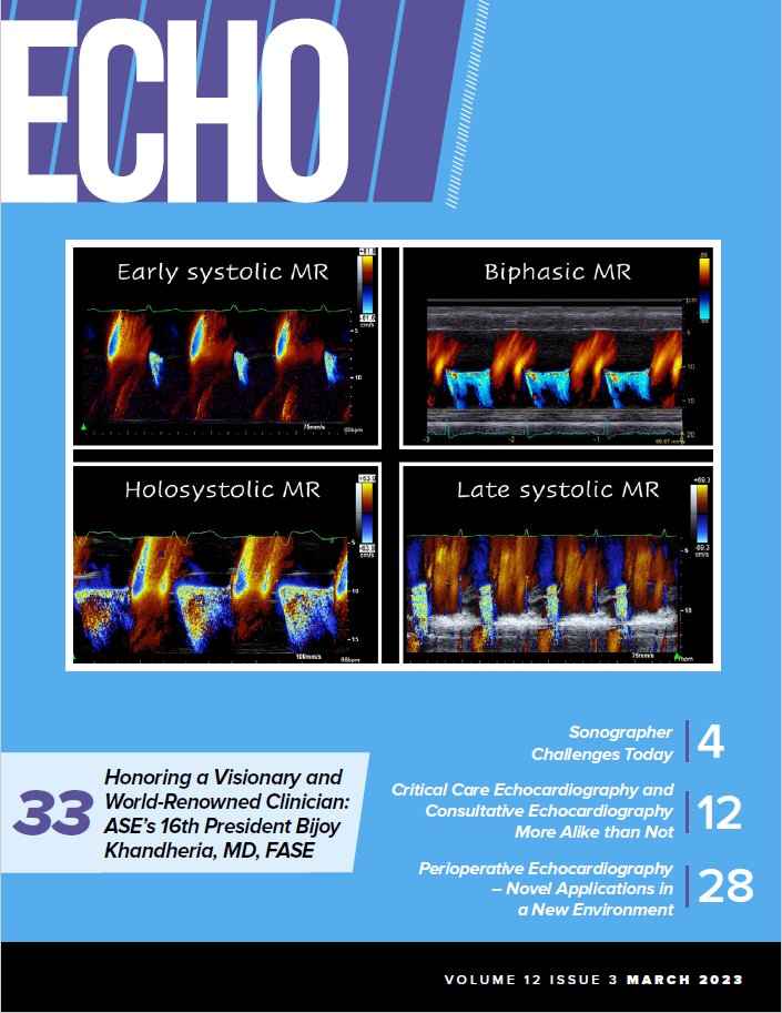BonitaEcho's tweet photo. The latest “Echo Magazine” from @ASE360 is now out which includes a lovely tribute to the late Bijoy Khandheria. https://t.co/MBzCODBxOp

If you are an ASE member and have something to contribute, check out the author guidelines here: https://t.co/h5kZjDzwdy https://t.co/V84pHkfvHU