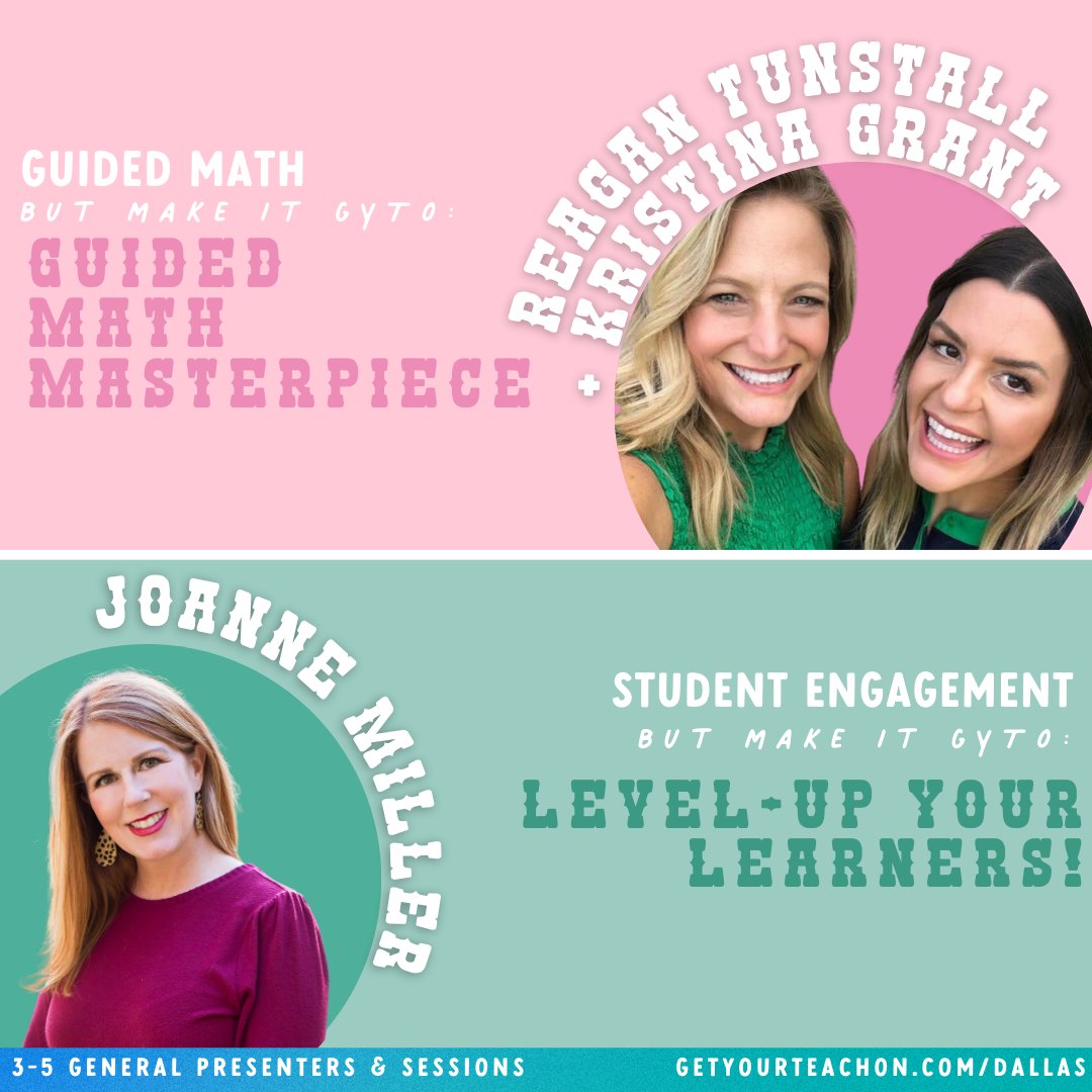 getyourteachon's tweet photo. Swipe βοΈ to discover your 2023 #GYTOxDallas 3rd, 4th, and 5th presenters & grade level sessions!
#getyourteachon #GTYOxDallas #GYTOxNationals #thirdgradetribe #thirdgradetacher #thirdgradeteachers #thirdgraderocks #thirdgradeclassroom #iteachthird #fourthgradeteacher https://t.co/AjZa6CLfZq