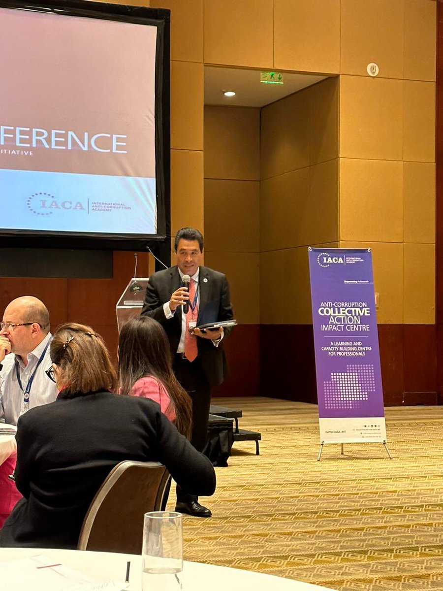 Presenting the <a href="/GOPAC_Eng/">GOPAC Secretariat</a> Manual of Ethics and Parliamentary Conduct as a global collective action at the <a href="/IACA_Academy/">IACA</a> Anti-Corruption Alumni of America Gathering.  <a href="/GopacAmerica/">GOPAC_America</a> <a href="/DRAliBinFetais/">د. علي بن فطيس المري</a> <a href="/JohnHydePerth/">John Hyde</a> <a href="/fadlizon/">FADLI ZON (Youtube: Fadli Zon Official)</a> #IACAAlumni2023 #AccionColectiva