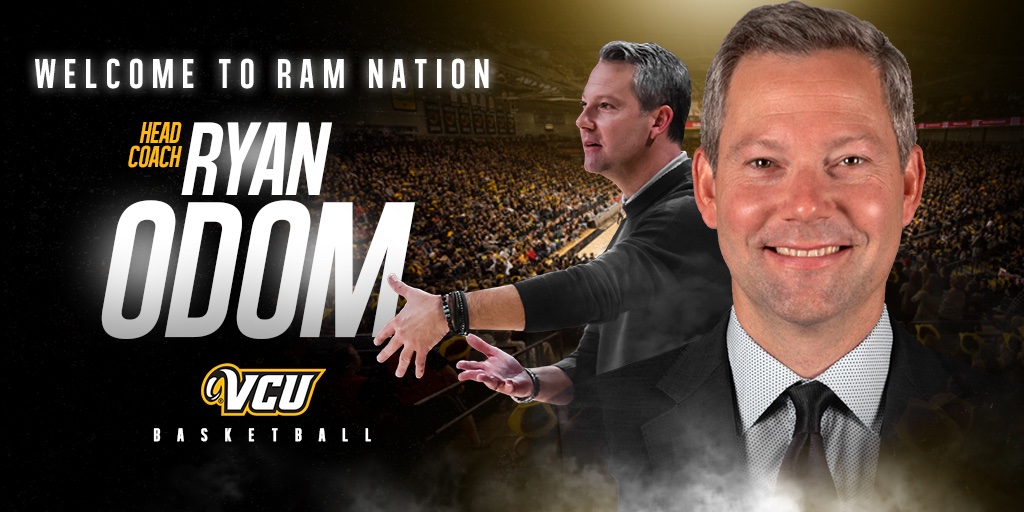 Welcome to 𝙍𝘼𝙈 𝙉𝘼𝙏𝙄𝙊𝙉, Ryan Odom 🐏◼️🔶 📰 bit.ly/3nmCpxO #UNLIMITED #LetsGoVCU