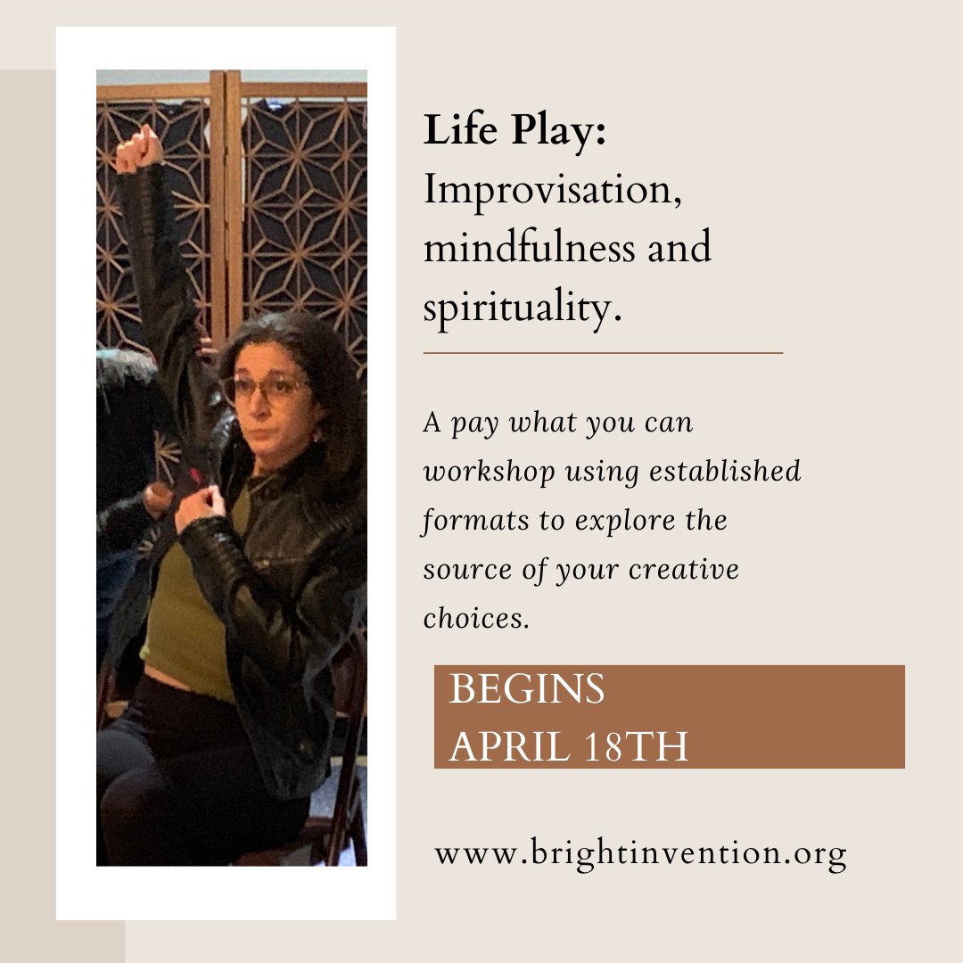 bxlloyd's tweet photo. Where do your creative choices come from? Your brilliant mind? Your partner? A director's prompt? Or is the source of your creativity something deeper and more meaningful? Come and playfully explore your life. Life Play begins April 18th. https://t.co/ZhaeF8nUV0 https://t.co/SCYnNp0FL2