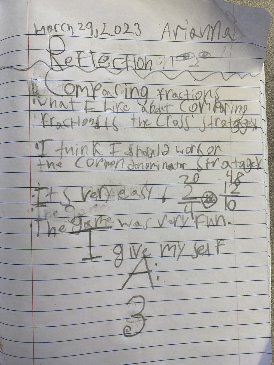 I love the Self-Assessment/Reflection piece of the lesson. It allows students to identify what they did well, what to work on, and to think about solutions &amp; strategies for future success.