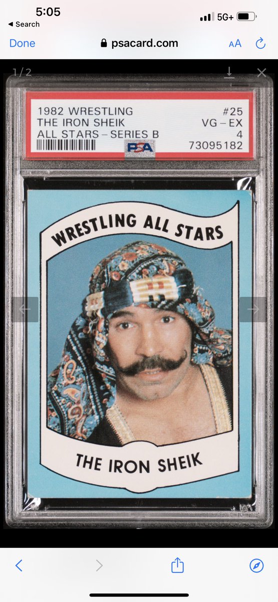 Ok. It's PSA 4 but it's one of the most popular card in the Wrestling All Stars Set A. Glad to get it slabbed . #1982 WrestlingAllStars