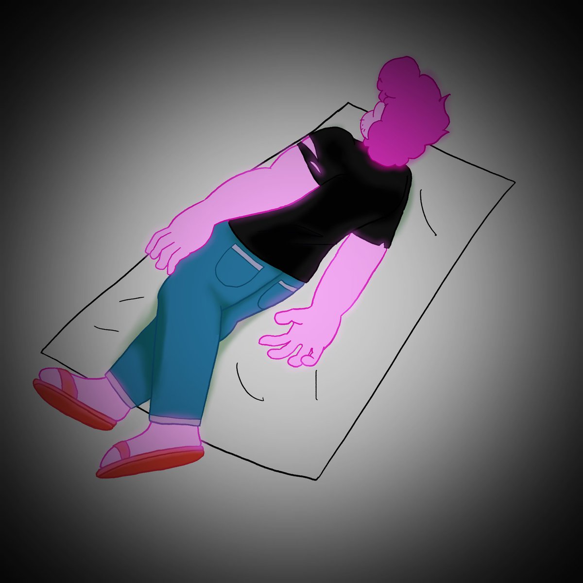 nerdy_eevee's tweet photo. Fanart I drew of Chad Steven dying in a glue trap #chadverse #dobbydyinginagluetrap https://t.co/dDhlLXBopN