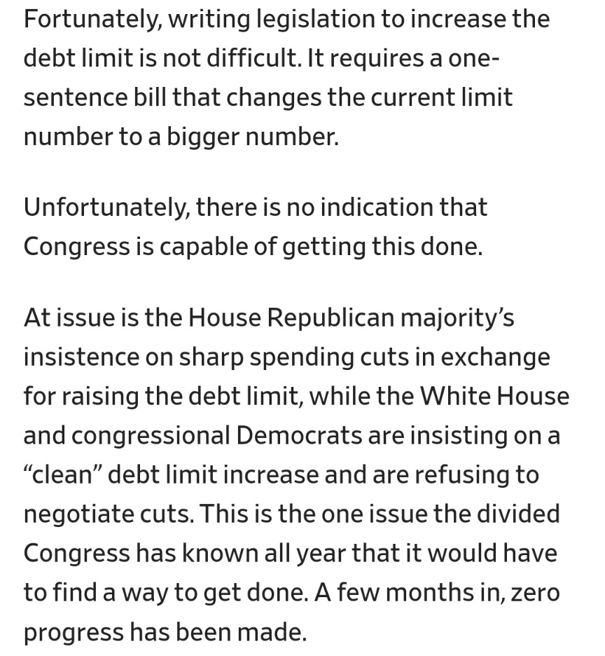 Blackholerobots's tweet photo. 🗯️Bₗₐcₖₕₒₗₑᵣₒbₒₜₛ👾1҉5҉8҉
✍️By J.NEWELL @slate
#29MAR2023
"A #QuickReminder That the #Avoidable #FinancialApocalypse Is #Coming and #Congress Has #NoPlan.
'I’ve #neverbeen #morepessimistic” #GOP #Rep #said'
#BlackHoleRobots👾 #USA🇺🇲 #Debt
https://t.co/SQJyFuhzO2 https://t.co/SJ7OQlXjnF