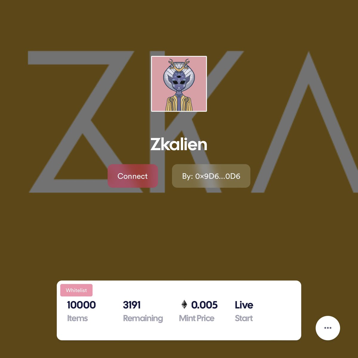 🛸The spaceship is ready for takeoff! 

Almost 70% of the whitelist spots have been minted

omnisea.org/zkalien

If there are any NFTs remaining, we'll launch the public mint in approximately 14 hours.

#NFT #zkSyncEra #zkSync