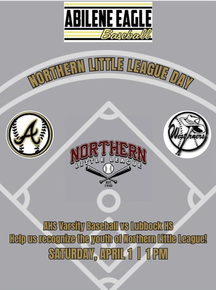 WarbirdBaseball's tweet photo. The Eagles will welcome Northern Little League this Saturday. We look forward to great Saturday afternoon! https://t.co/8tGbyHARW4