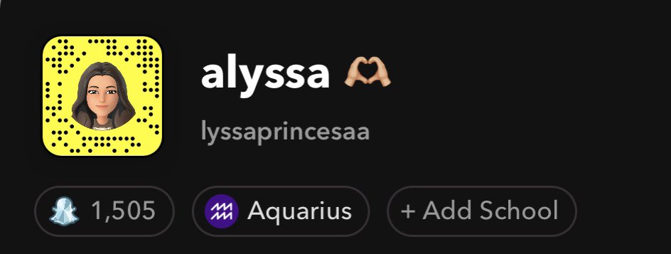 add my snap :) 

- lyssaprincesaa