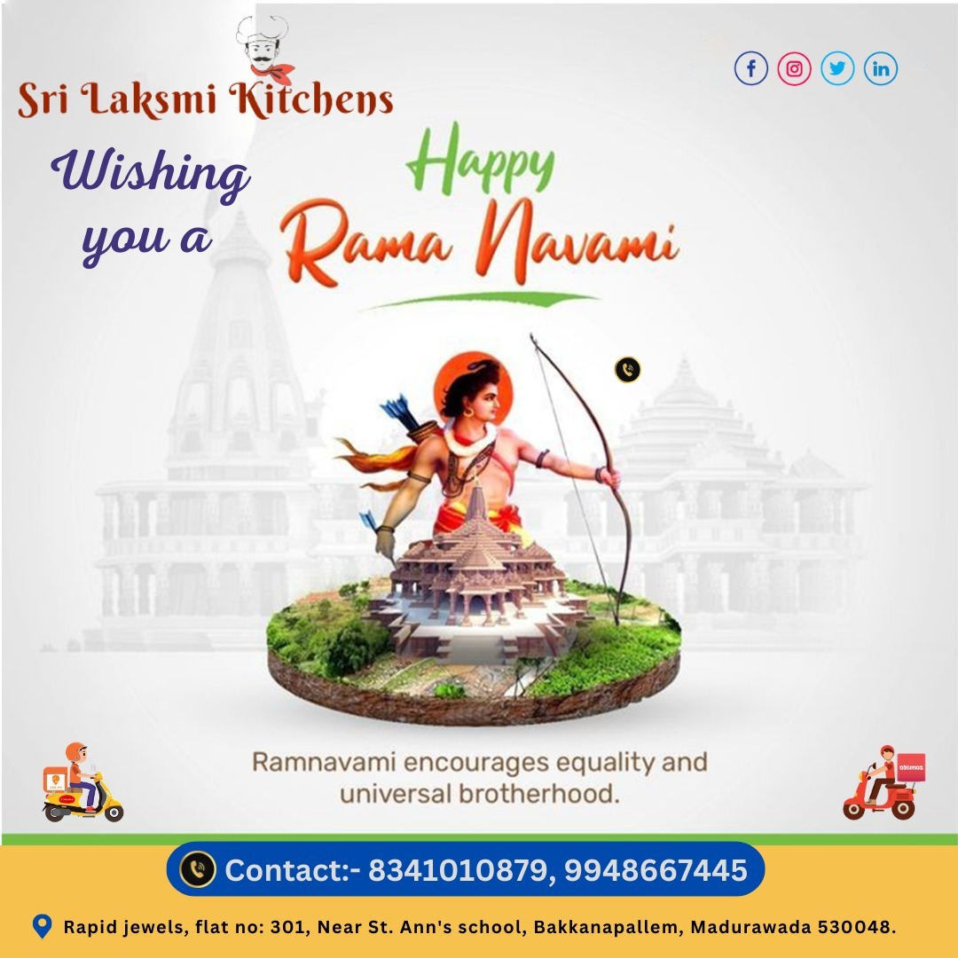 kichen_lakshmi's tweet photo. Wishing you a Happy Rama Navami

Ramanavami encourages equality and universal brothergood.

Contact us: +91 8341010879 9948667445

#SriLakshmikitchen #Fishpulusu #ragisangati #sangati #ragi #chickencarry #natukodipulusu #MasalaFishcurry #chickenbiryani #mattanbiriyani https://t.co/rXQgXRLitD