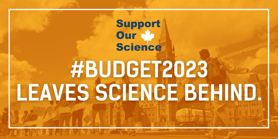 #ISupportGradStudents - #Budget2023 fails the next generation of 🇨🇦 Scientists by keeping NSERC scholarship $ unchanged (since 2003!) + by letting  Discovery Grant funding (which is used by supervisors to pay most grad students $) stagnate!
 #SupportOurScience
@alejandroadem