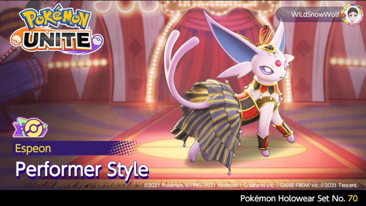Fluffybutt_Pup's tweet photo. Finally an outfit that makes sense for my espeon girl! She looks hot-err I mean beautiful! uwu
#50AeosCoinsForPostingThis #PokemonUNITE #NintendoSwitch https://t.co/V6jqPrQRcV