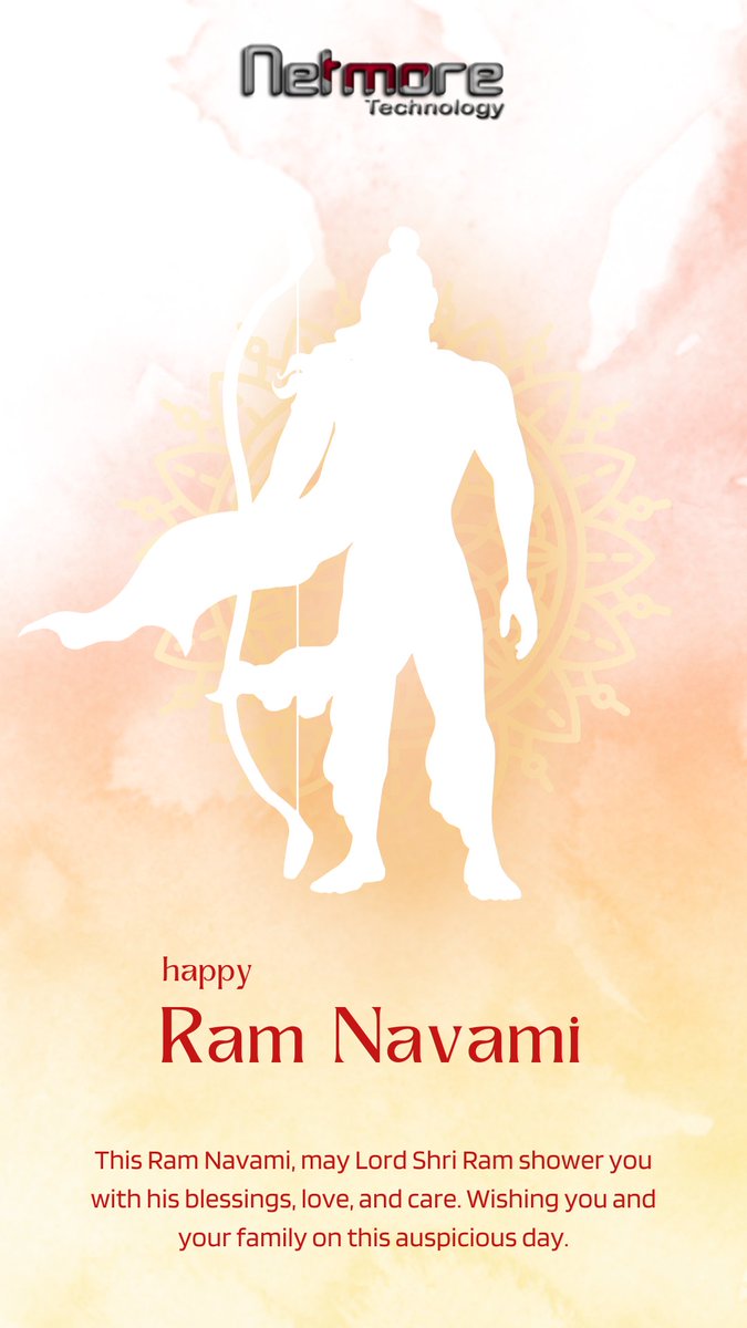 This Ram Navami, may Lord Shri Ram shower you with his blessings, love, and care. Wishing you and your family on this auspicious day.