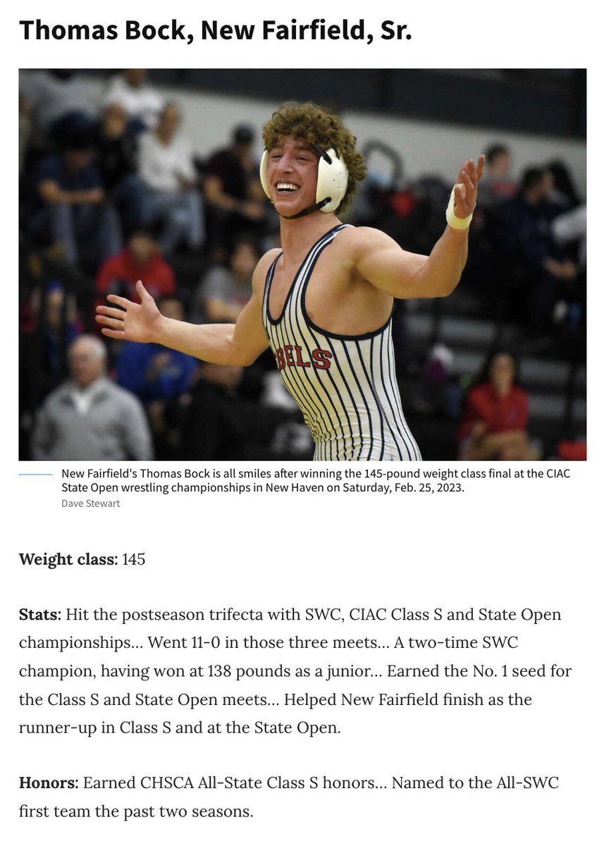 NFSports's tweet photo. Yesterday's initial listing of the All-State Wrestling Team had an inaccuracy listed. Thomas Bock was in fact part of the First-Team! Way to go, Thomas! https://t.co/EEGK078X0b