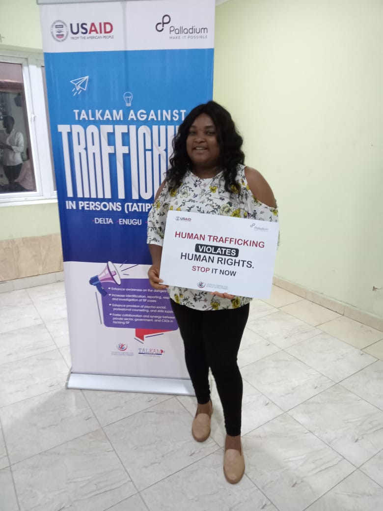 ellachosen's tweet image. I attended a 2-days intensive community champion  training on the fight against human trafficking in Enugu by @devatopafrica Devatop Centre for Africa Development and funded by @USAID.
Always remember that @naptipnigeria  is here to help.
#talkam
#saynototrafficking
#socialworker