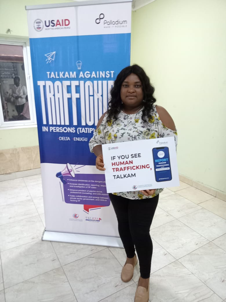 ellachosen's tweet image. I attended a 2-days intensive community champion  training on the fight against human trafficking in Enugu by @devatopafrica Devatop Centre for Africa Development and funded by @USAID.
Always remember that @naptipnigeria  is here to help.
#talkam
#saynototrafficking
#socialworker