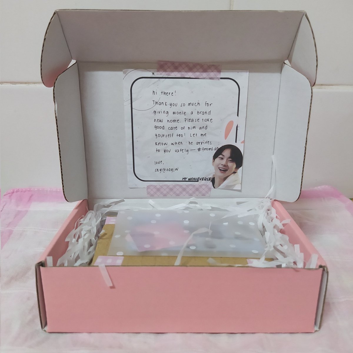 fangirl_tingz's tweet photo. ˗ˏˋ꒰💌#fangirl_mailz | #fromlangit ꒱
╰--➤ hello po @odyjw ! wonie came home safely na po! thank you so much po sa pogi na freebies and sa smooth transaction >< will take good care of him🥹 TYSM PO 🫶🫶🫶 https://t.co/IKsF7vIKez