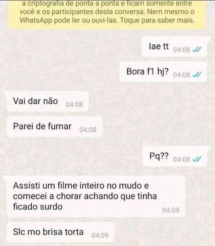 “Slc, mó brisa torta” kkkkkkkk