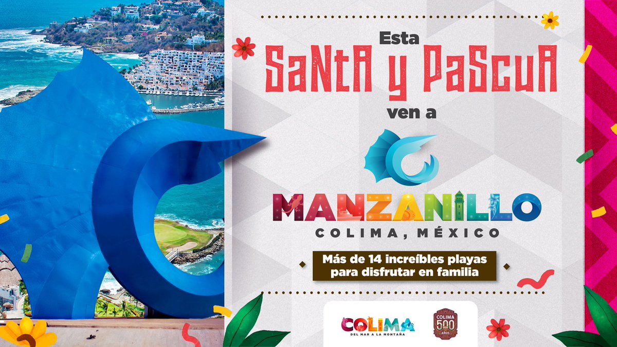 educacioncolima's tweet image. 👉 Si en estas vacaciones no tienes plan, te invitamos a visitar #Manzanillo, disfruta del sol, la arena y el mar 🌊, así como de su deliciosa gastronomía 🍽️. Esta Semana Santa y Pascua consume local y #ViveColima #DelMarALaMontaña al máximo 🏄‍♀️🌴🏔️