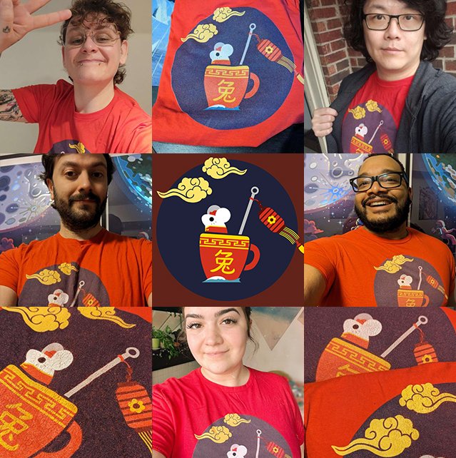 ocean_mouse's tweet photo. We're not in the business of making merch....but maybe we should be?? Crew shirt photo opt with some of the team!
#oceanmousestudio https://t.co/7XoS6NB7oV