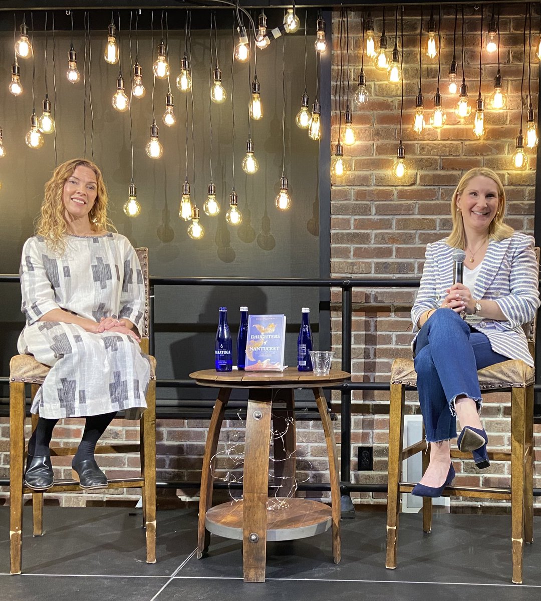 TrishaReads8's tweet image. What a nite! @unlikelybkstore with @juliegerstenblatt &amp;amp; @SerenaBurdick!  I can’t wait to start The Daughters of Nantucket.  This doubleheader gave a peek into all things bringing a story to page &amp;amp;  we swoon over that beautiful book cover💜#springread #TheStolenBookOfEvelynAubrey