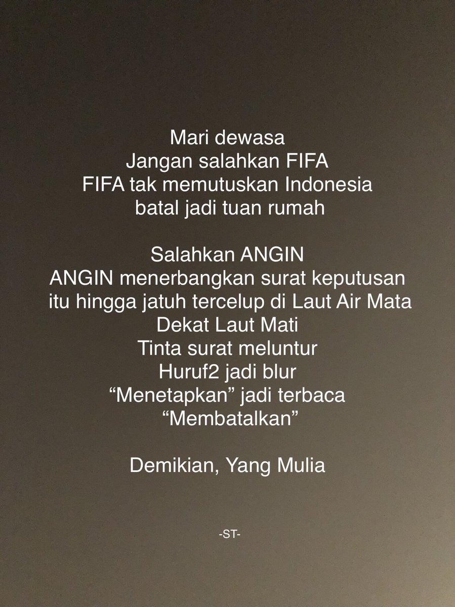 Pembelaanku atas #FIFA