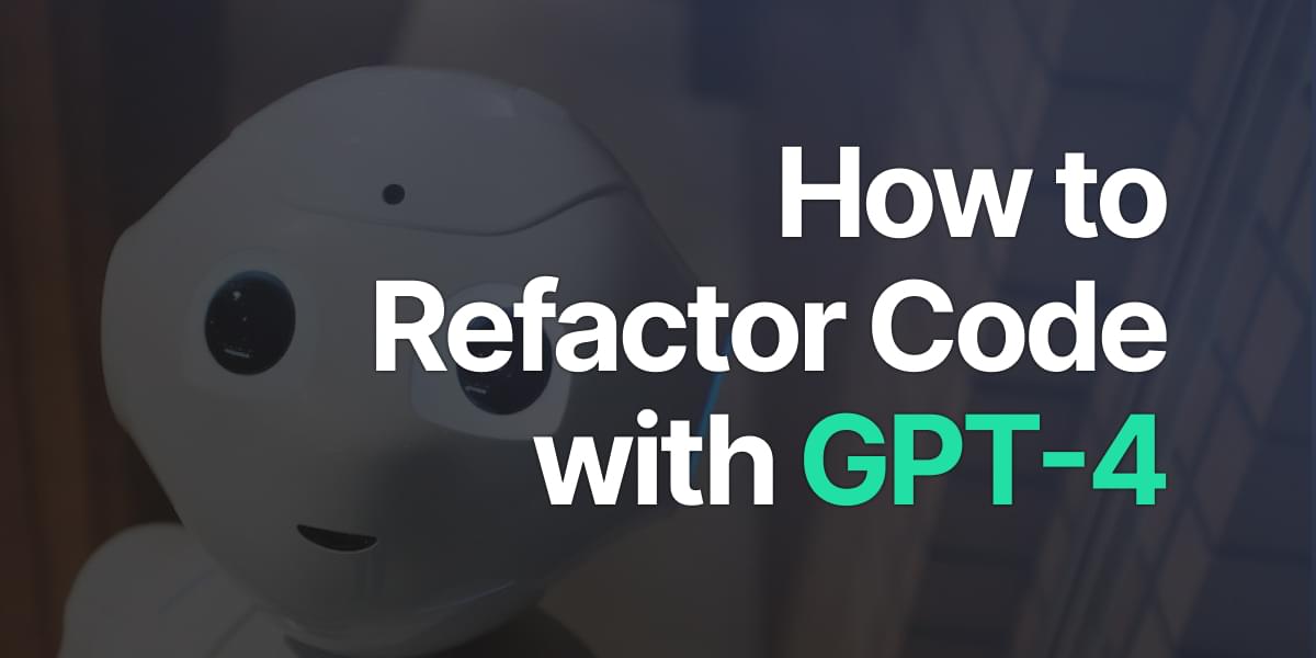mentallion's tweet image. ✩ How to Review and Refactor Code with GPT-4 (and ChatGPT) - SitePoint #JavaScriptNews ➣➣➣ dlvr.it/SlhksG