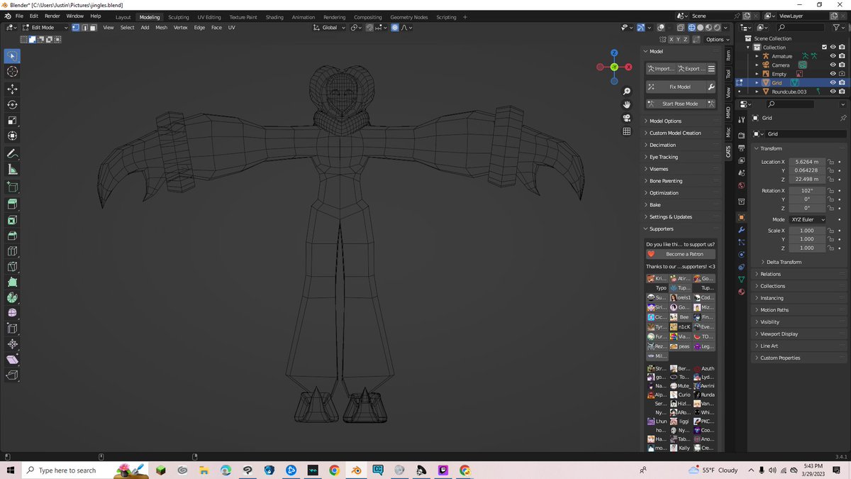 _DeerGraves_'s tweet photo. Hes coming together nicely isnt he? Hes missed you so much!
#jinglesthejester #robot #cryptidoc #spiritoc #robotoc #jesteroc #jester #jingles #vrchat https://t.co/AgBTnjyDTN