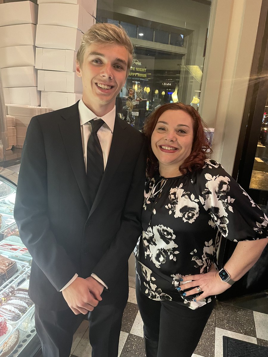 Kymlynn's tweet photo. Joey was recognized tonight at the 2023 Unsung Hero Awards Ceremony! PTHS nominated one 12th grade student for their community service , overall character, and academic excellence. Such an honor! 1st pic is him with Ms. Blau his counselor. https://t.co/2nMeQScWzJ
