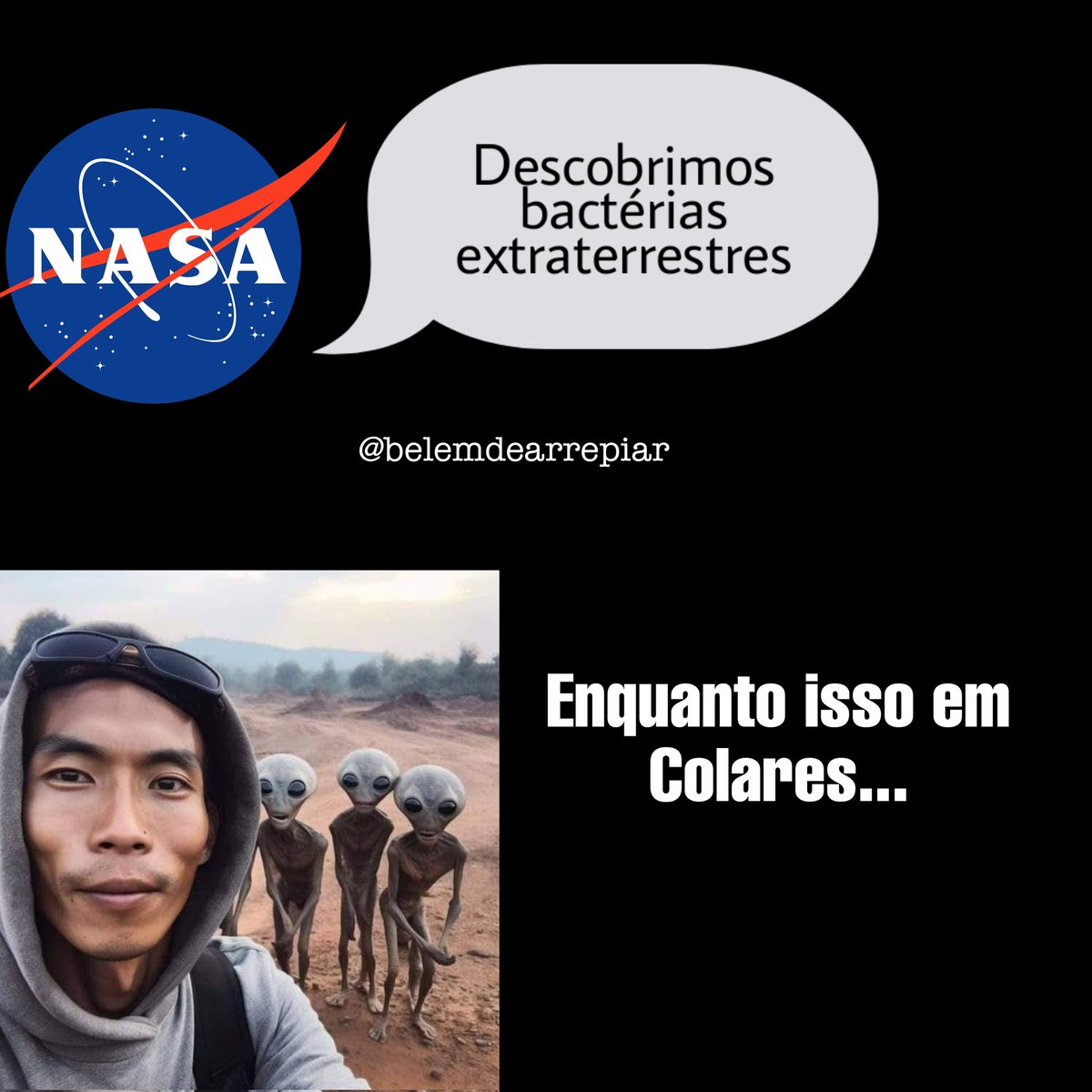 BArrepiar's tweet photo. Reza a lenda que nem é meme...
👽👽👽

#meme
#exterrestre
#alien https://t.co/knQjBdG6fy