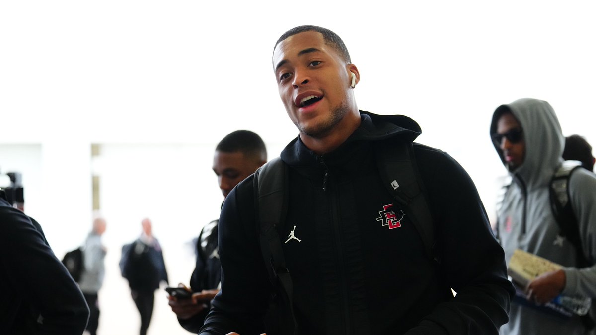 The Aztecs have arrived! 🙌

#MFinalFour x <a href="/Aztec_MBB/">San Diego State Men's Basketball</a>