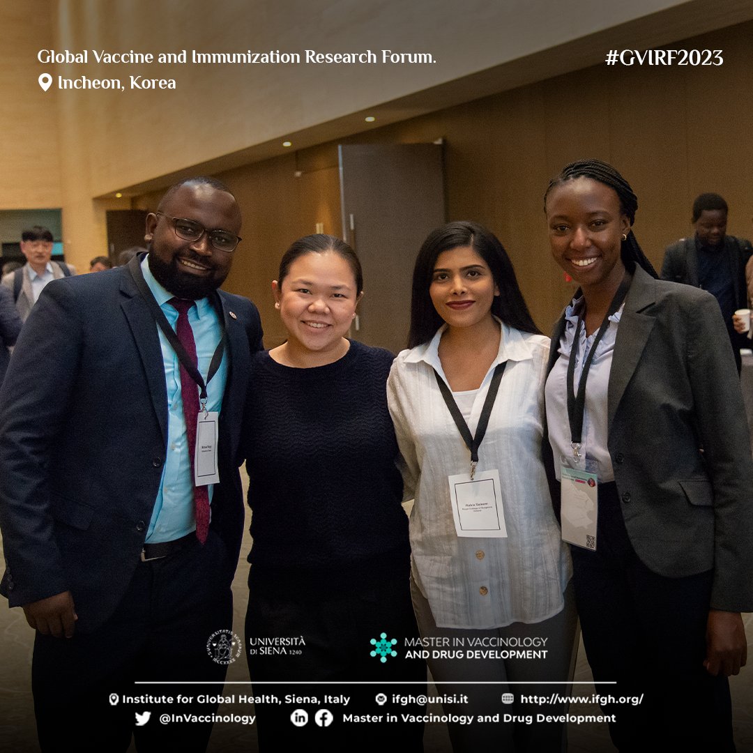 InVaccinology's tweet photo. Day #2 at Global Vaccine and Immunization Research Forum (GVIRF) 2023 at Incheon, Korea. 🇰🇷
✔Public health topics around “Quantitation” of the value of vaccines, innovating to find and reach Zero Dose children were deeply discussed.
#UniversityOfSiena #IFGH #GVIRF2023 https://t.co/9GtbQyjQcE