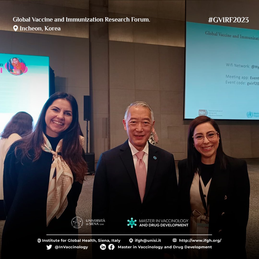 InVaccinology's tweet photo. Day #2 at Global Vaccine and Immunization Research Forum (GVIRF) 2023 at Incheon, Korea. 🇰🇷
✔Public health topics around “Quantitation” of the value of vaccines, innovating to find and reach Zero Dose children were deeply discussed.
#UniversityOfSiena #IFGH #GVIRF2023 https://t.co/9GtbQyjQcE
