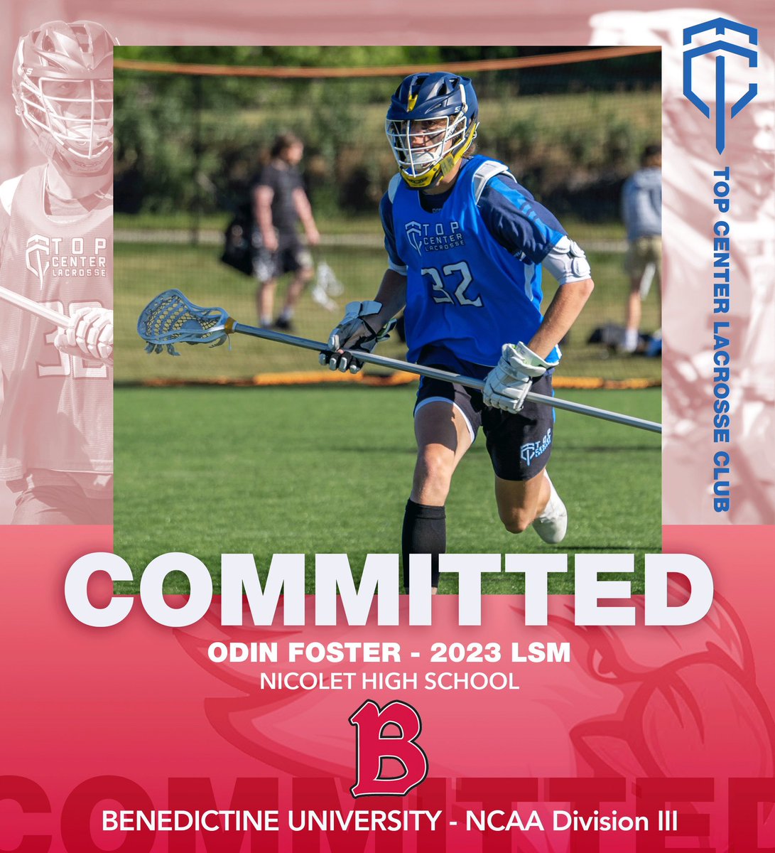 🚨 #commitmentalert 🚨

Congratulations to 2023 LSM Odin Foster (<a href="/LakeshoreLC/">Lakeshore Lacrosse Club</a>) who will attending Benedictine University (<a href="/BenuEaglesMLAX/">Benedictine Mens Lacrosse</a>) this fall to play DIII lacrosse and major in Finance!

Congrats Odin!

#TCLX