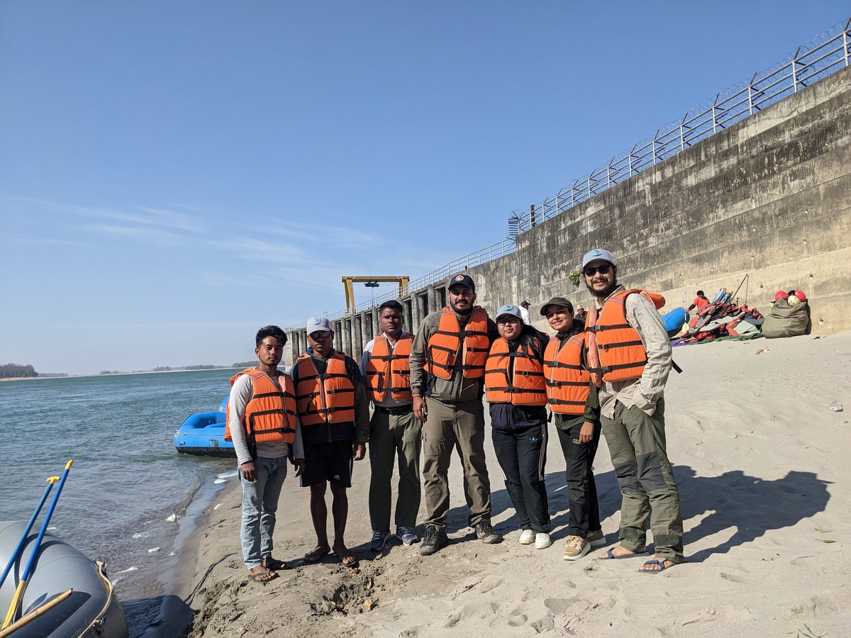 bibekrshrestha's tweet photo. Ganges river dolphin 🐬 survey for 2023! #WeAreCLP https://t.co/nC3o8Wdl2w