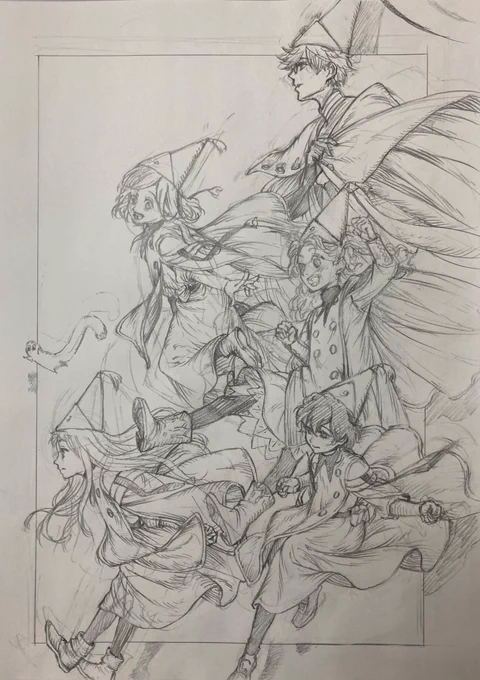 とんがり帽子のアトリエ簡易模写 