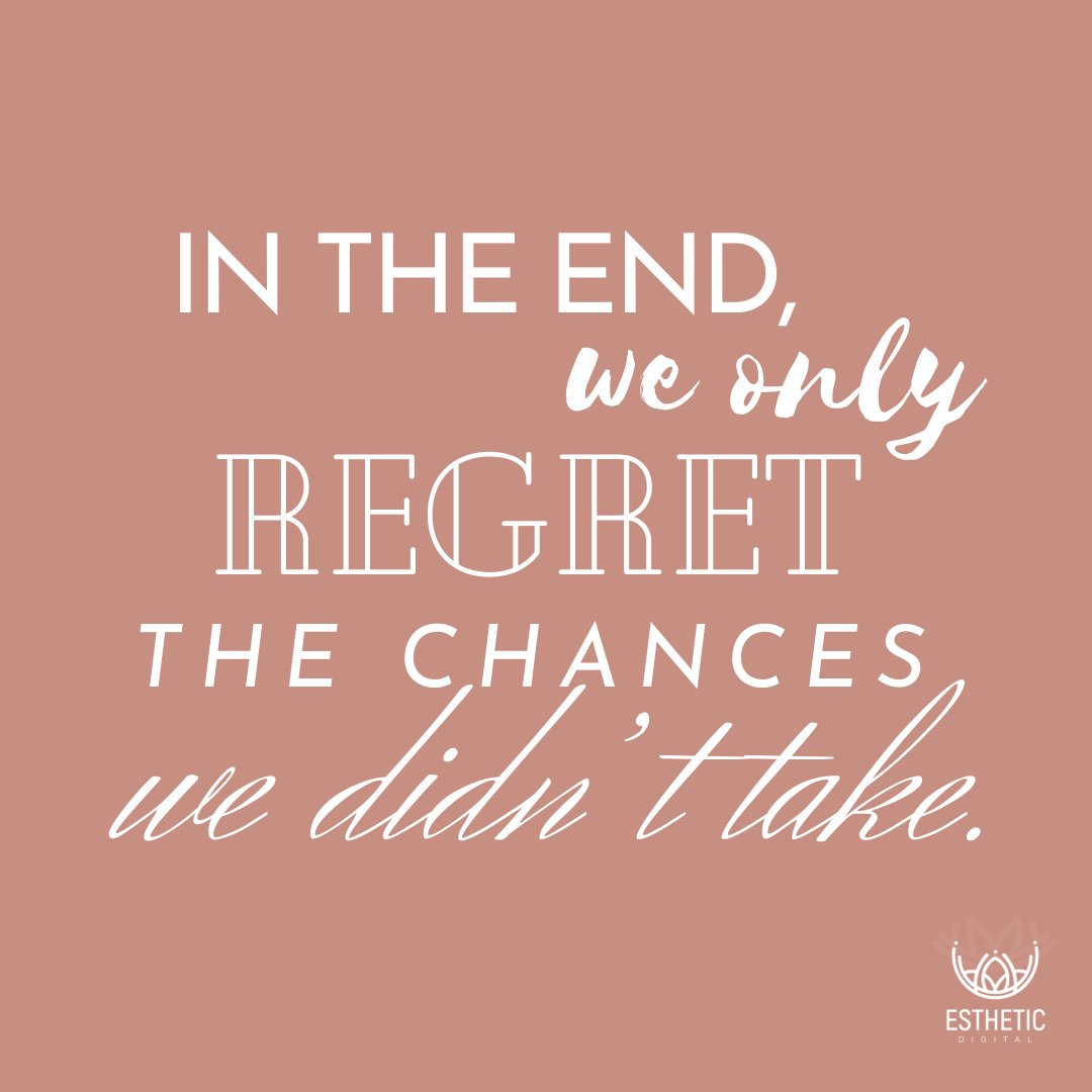 Don't let fear hold you back from taking risks and pursuing your dreams. In the end, we only regret the chances we didn't take. Embrace the unknown, trust yourself, and create a life that you're proud of. Setbacks only make us stronger. #DigitalMarketingROI
 #CustomDripCampaign